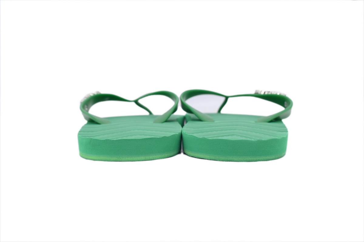 Gucci Slippers Striped Green
