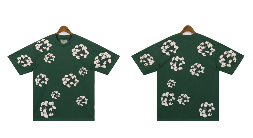 Denim Tears Cactus Tears Wreath T-Shirt #2666 Black/Blue/Red/Grey/Green/Pink