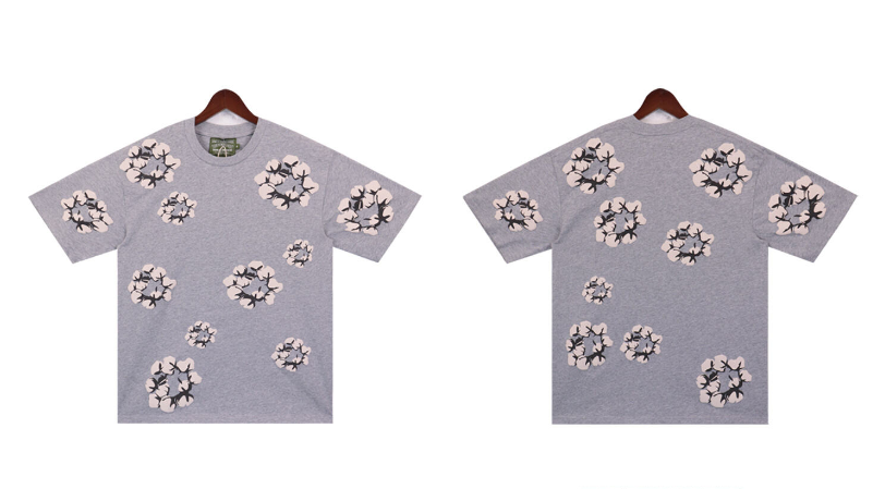 Denim Tears Cactus Tears Wreath T-Shirt #2666 Black/Blue/Red/Grey/Green/Pink