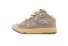 Lanvin Curb Sneakers White Brown