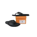 Louis Vuitton Flip Flop Sandal  LV Lettermark Logo Jet Black Leather