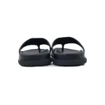 Louis Vuitton Flip Flop Sandal  LV Lettermark Logo Jet Black Leather
