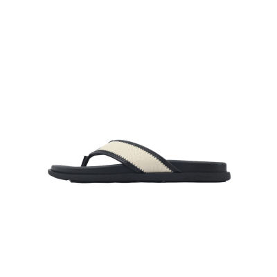 Louis Vuitton Flip Flop Sandal Black And Beige 01