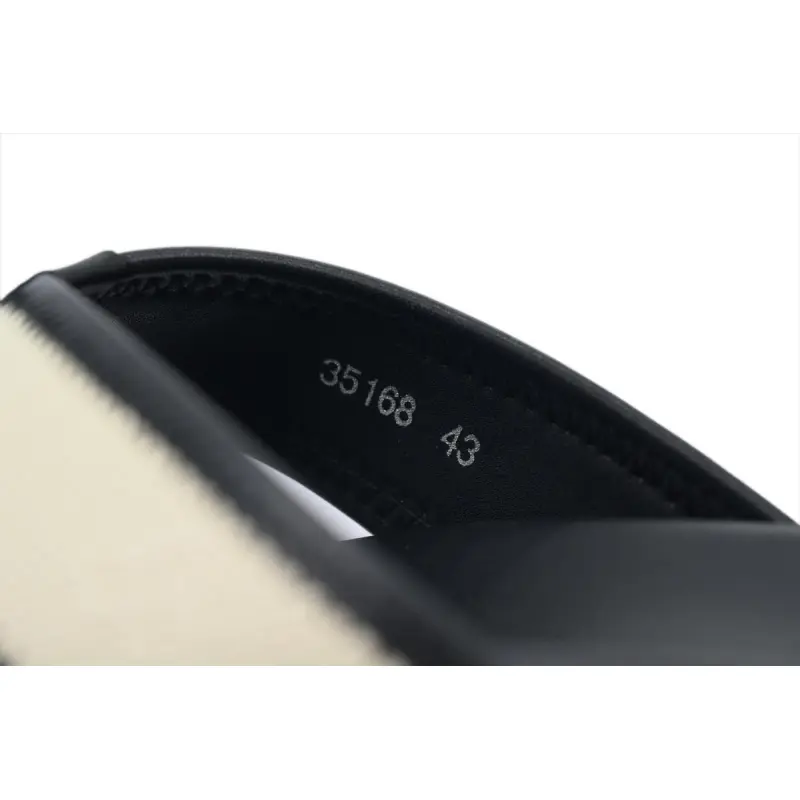 Louis Vuitton Flip Flop Sandal Black And Beige