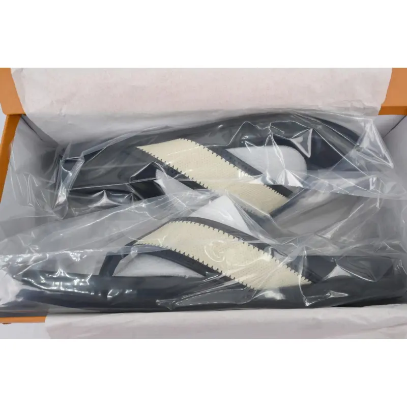 Louis Vuitton Flip Flop Sandal Black And Beige