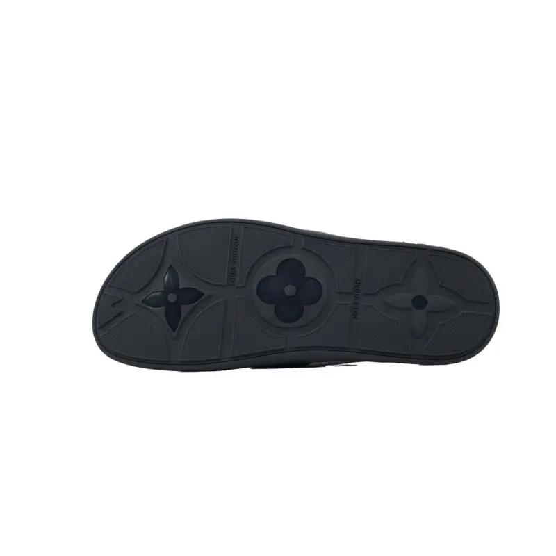 Louis Vuitton Flip Flop Sandal Black And Beige
