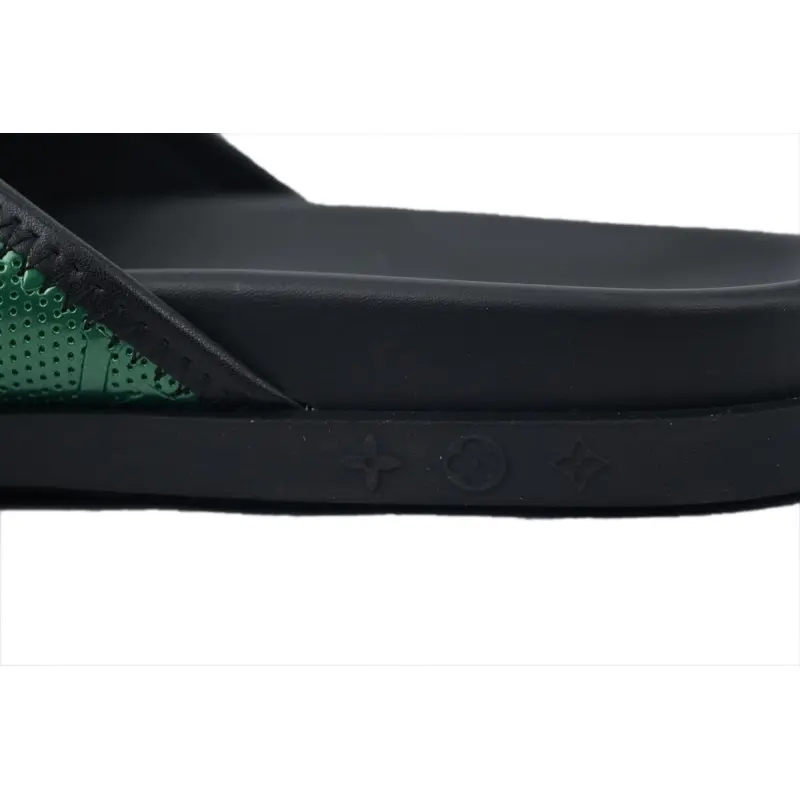 Louis Vuitton Flip Flop Sandal Black And Green
