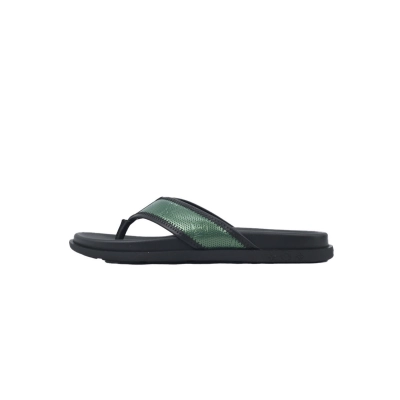 Louis Vuitton Flip Flop Sandal Black And Green 01