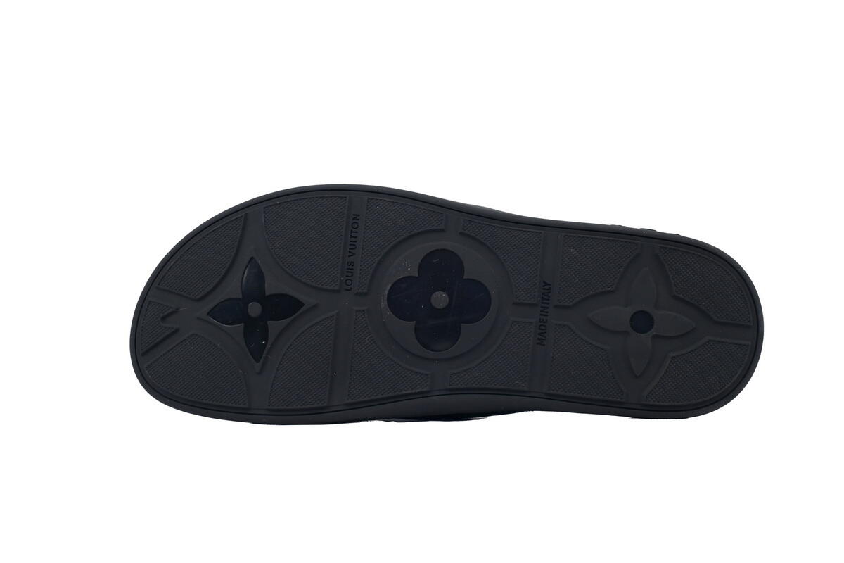 Louis Vuitton Flip Flop Sandal Black And Green