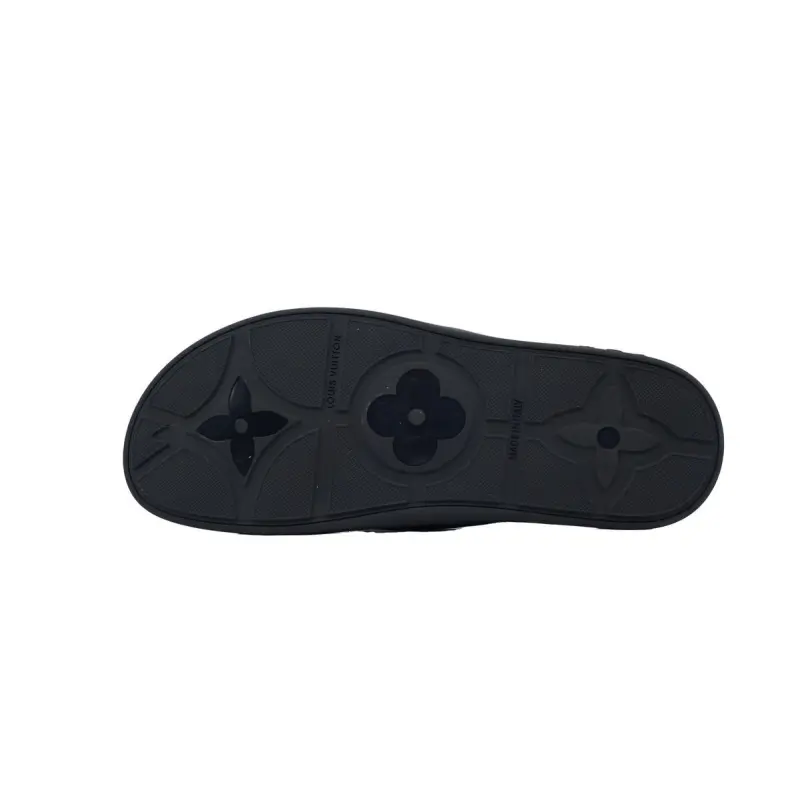 Louis Vuitton Flip Flop Sandal Black And Green