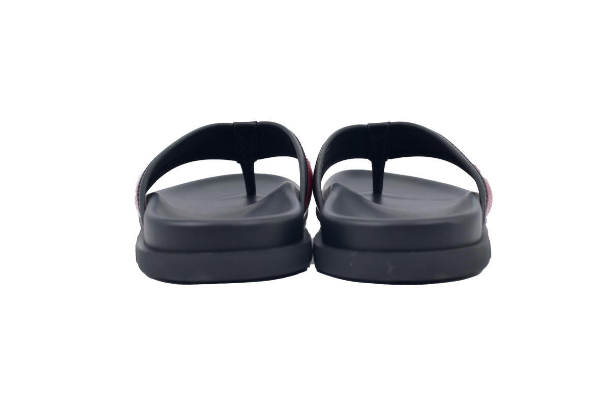 Louis Vuitton Flip Flop Sandal Black And Red