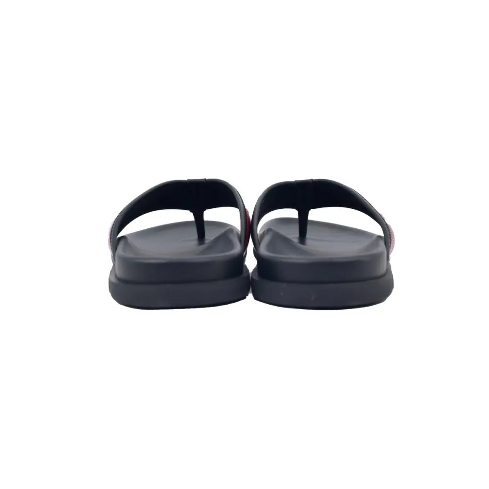 Louis Vuitton Flip Flop Sandal Black And Red