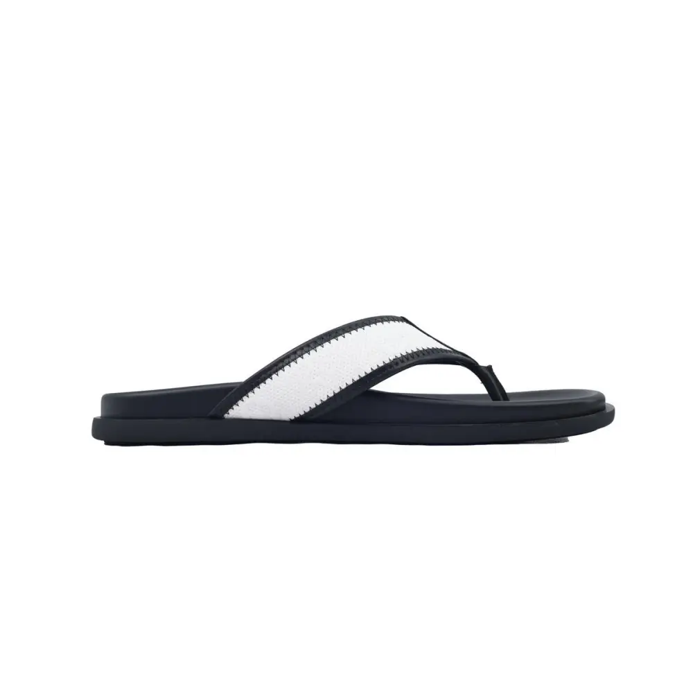 Louis Vuitton Flip Flop Sandal Black And White