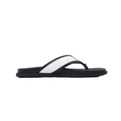 Louis Vuitton Flip Flop Sandal Black And White 02