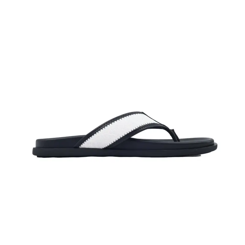 Louis Vuitton Flip Flop Sandal Black And White