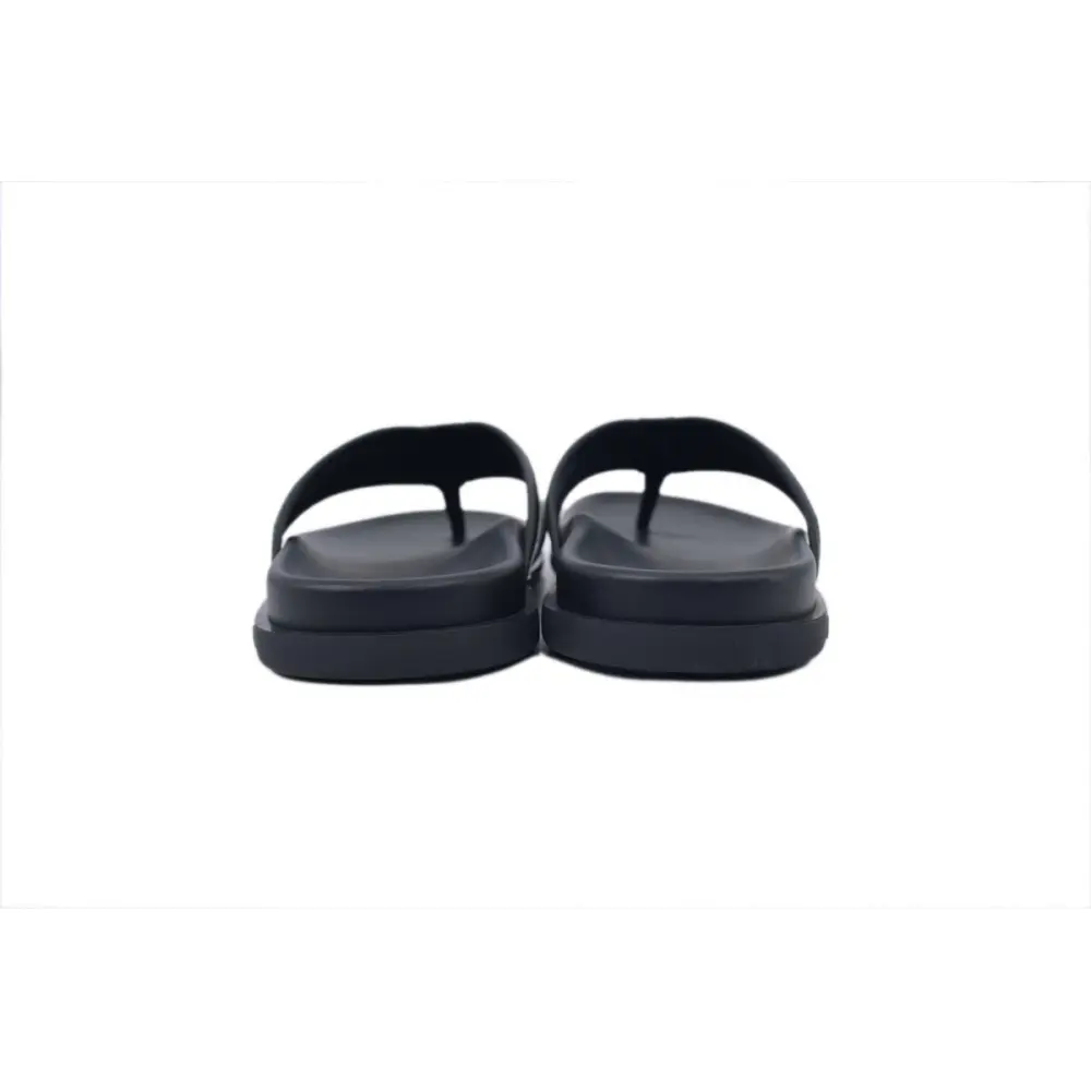Louis Vuitton Flip Flop Sandal Black And White