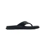 Louis Vuitton Flip Flop Sandal Full-Lettering Logo Jet Black Leather