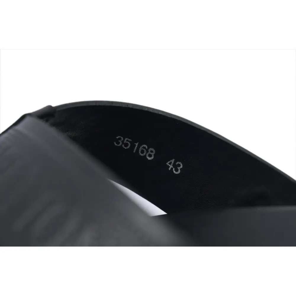 Louis Vuitton Flip Flop Sandal Full-Lettering Logo Matte Black