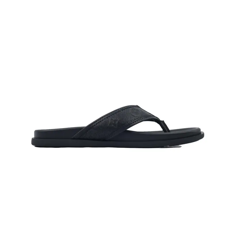 Louis Vuitton Flip Flop Sandal  LV Lettermark Logo Matte Black