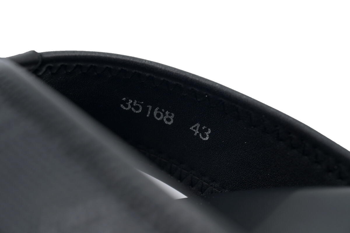 Louis Vuitton Flip Flop Sandal  LV Lettermark Logo Matte Black