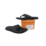 Louis Vuitton Flip Flop Sandal  LV Lettermark Logo Matte Black