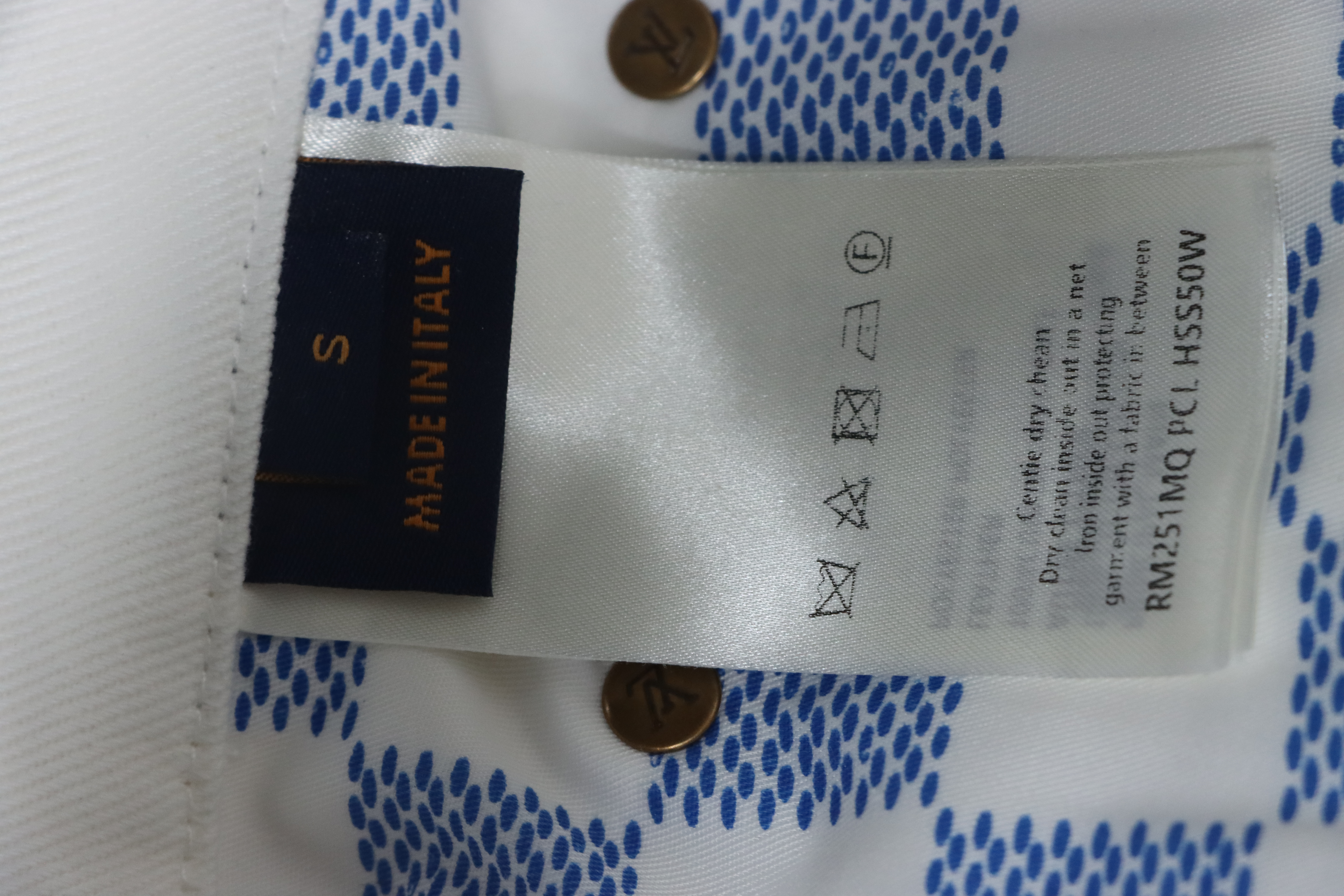 Louis Vuitton Pocket Leather Label Denim Shorts White