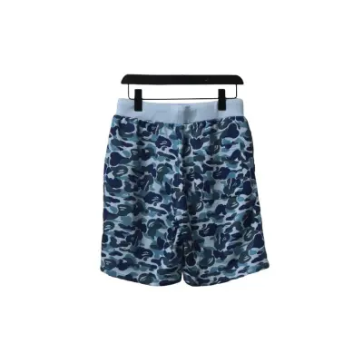 BAPE Big ABC Camo Shark Sweat Shorts Blue 02