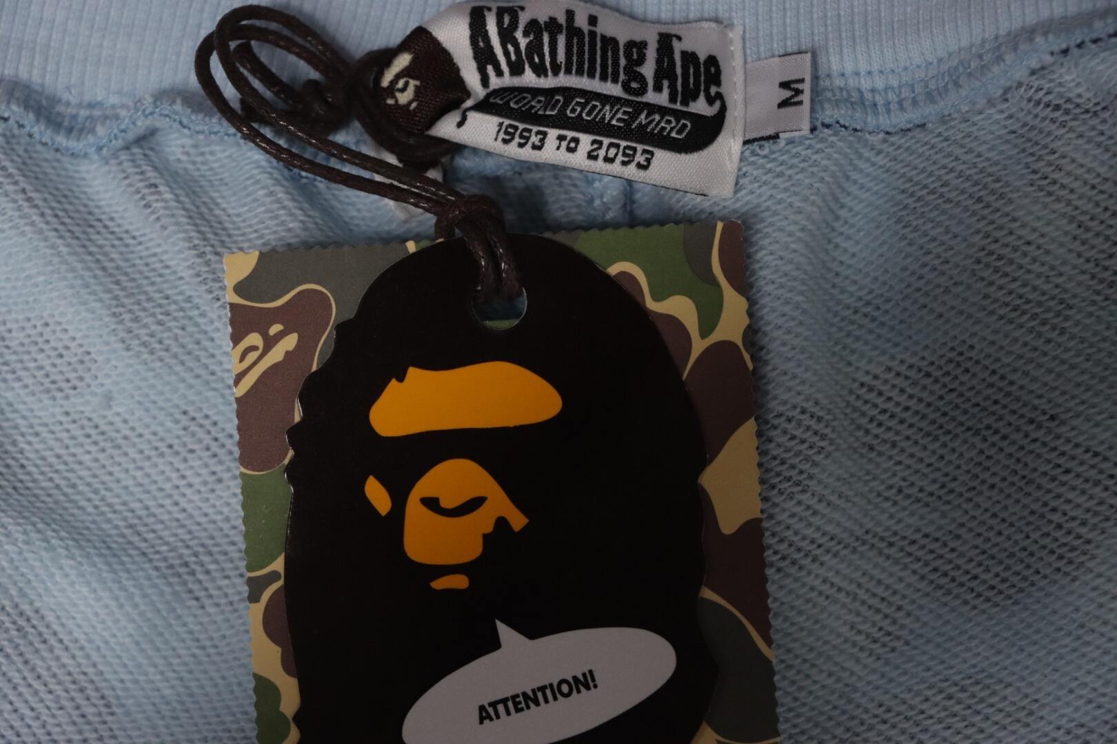 BAPE Big ABC Camo Shark Sweat Shorts Blue