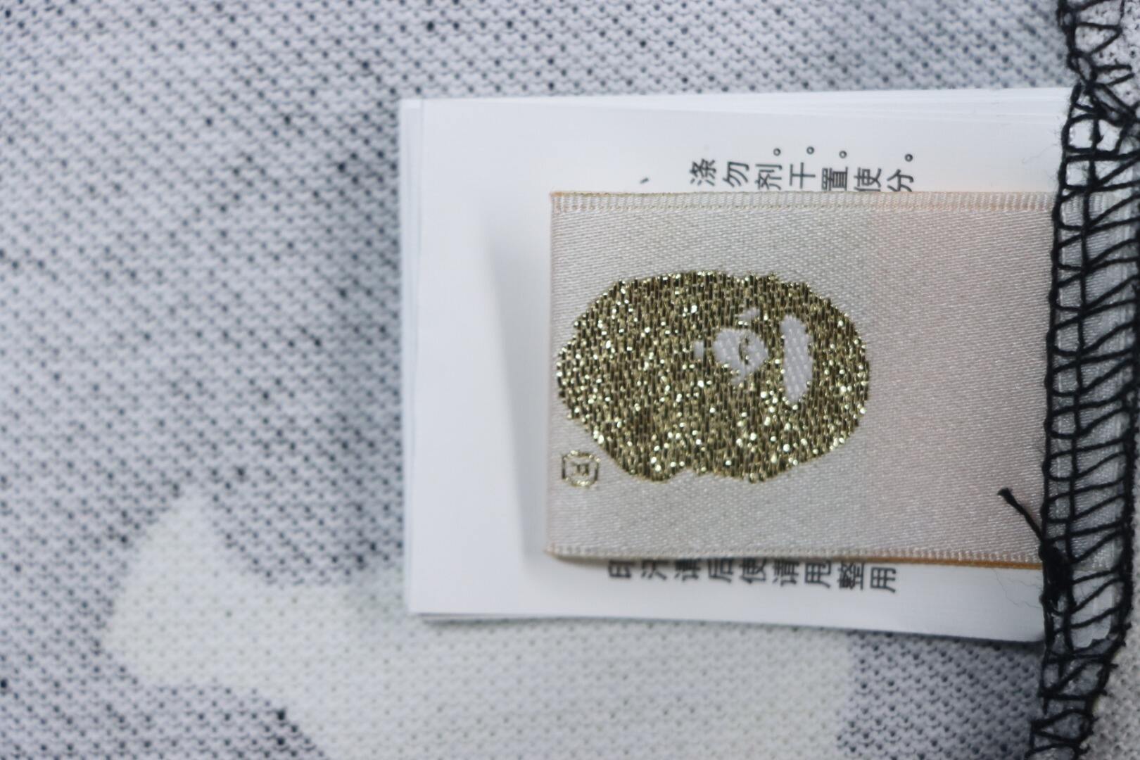 Bape Black And White Camouflage Short Sleeve Shirt Black