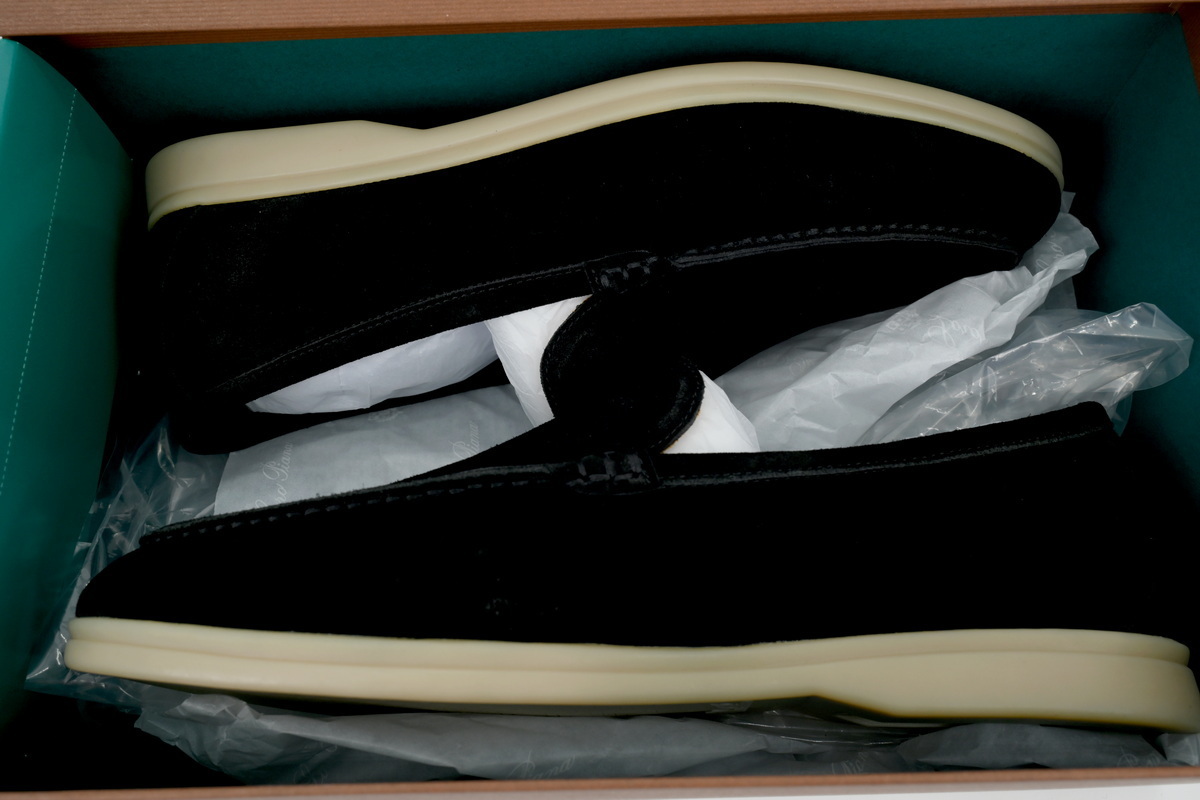 Loro Piana Bean Shoes Black