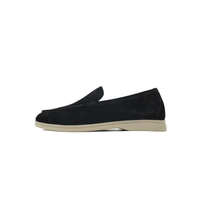 Loro Piana Bean Shoes Black 01