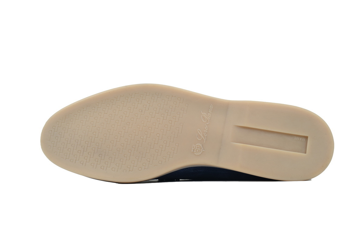 Loro Piana Bean Shoes Blue