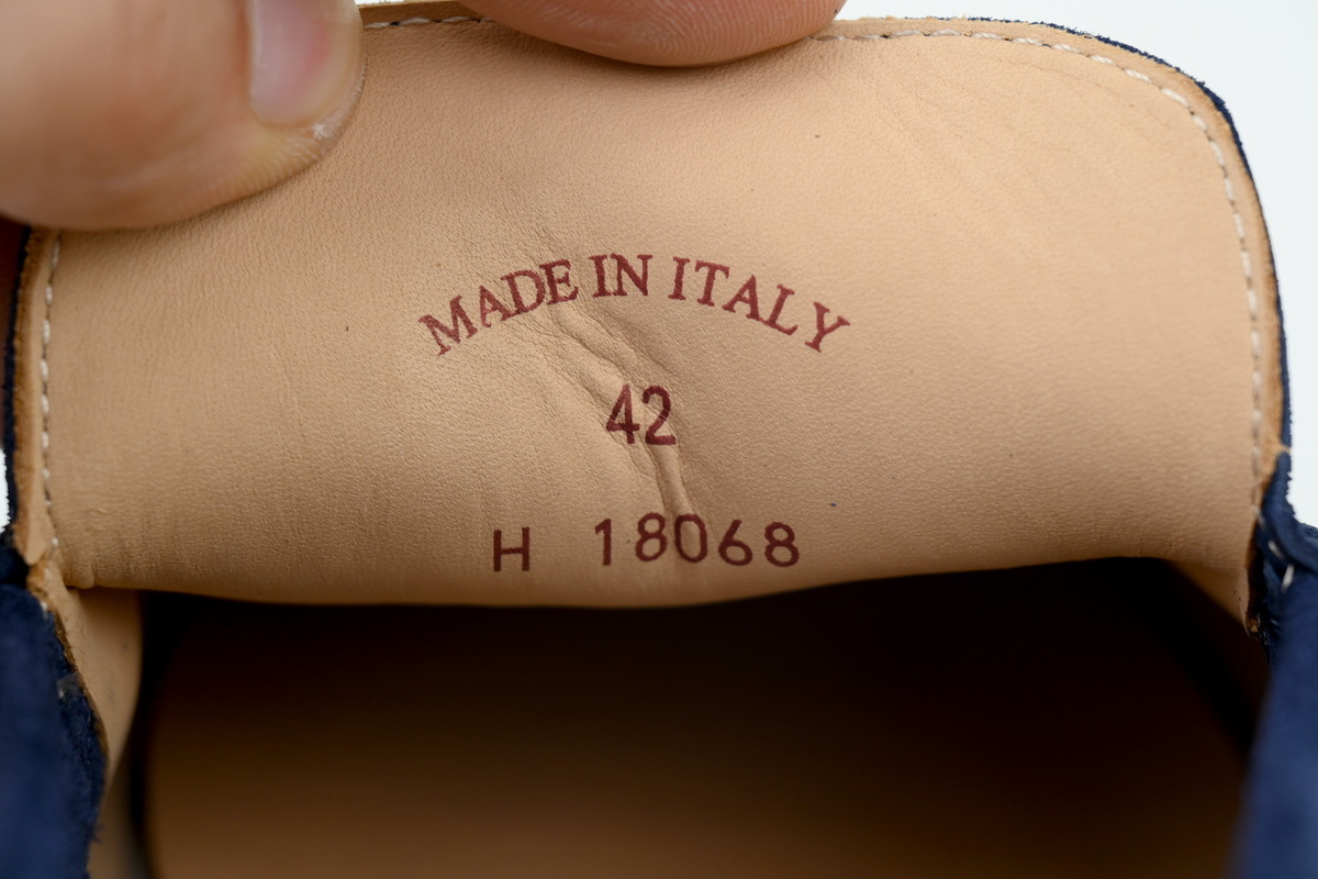 Loro Piana Bean Shoes Blue