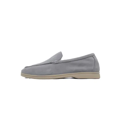 Loro Piana Bean Shoes Gray 01