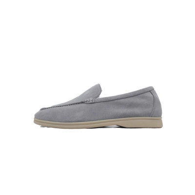 Loro Piana Bean Shoes Gray 01