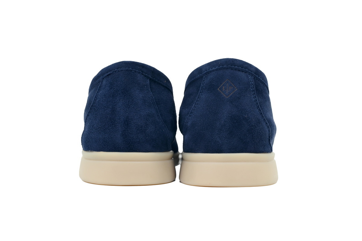 Loro Piana Bean Shoes With Hidden Blue Buckle