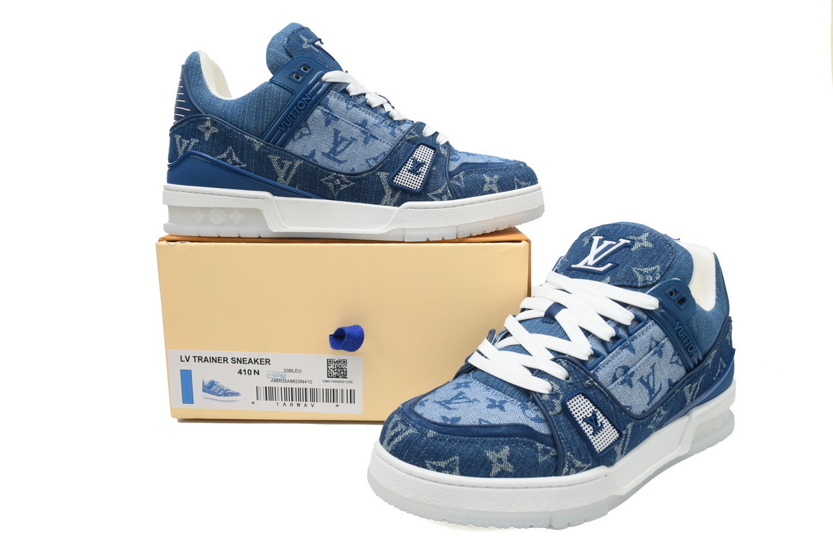 Louis Vuitton Trainer Denim Blue