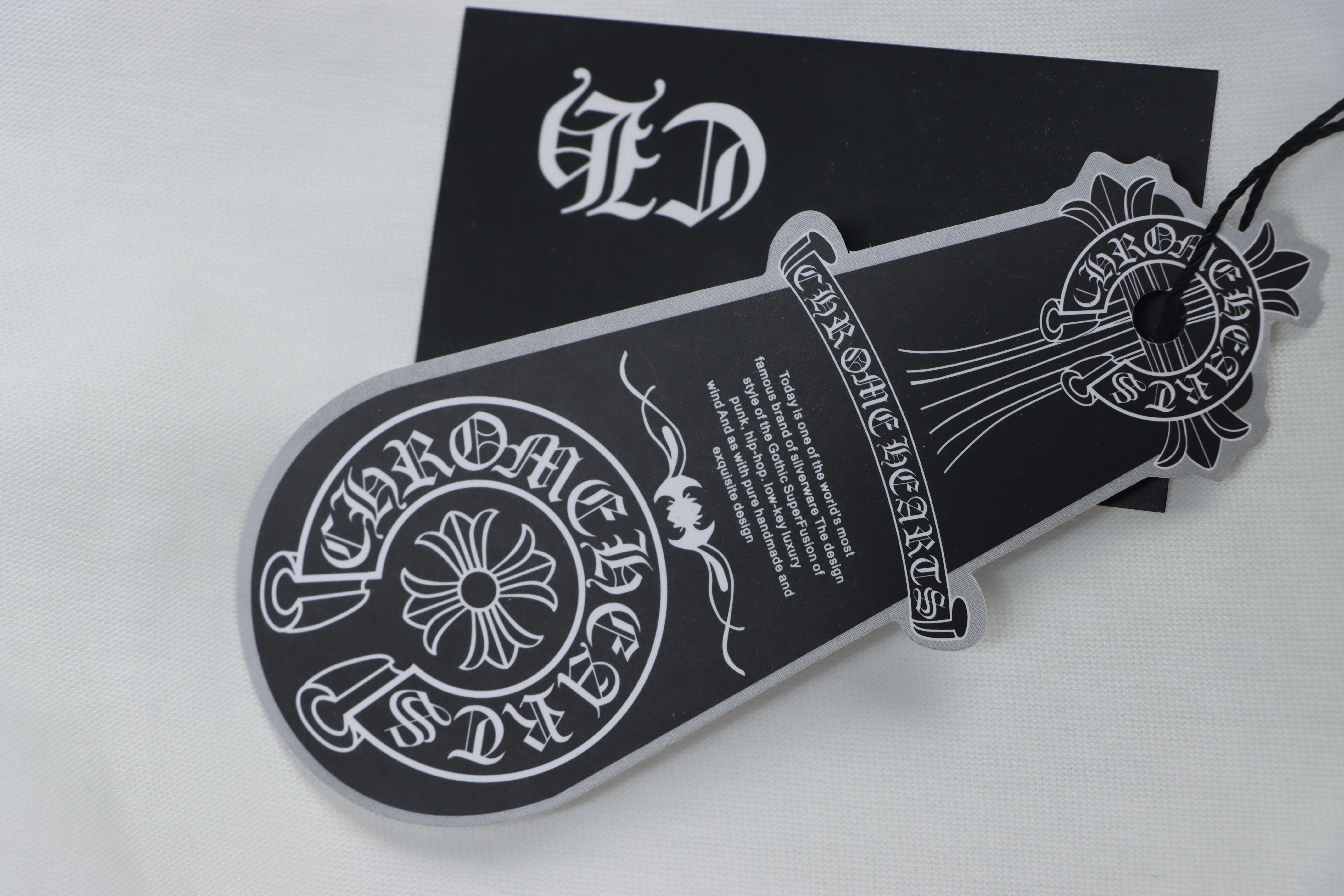 Chrome Hearts Back Damaged Horseshoe Crewneck Long Sleeve T-Shirt White