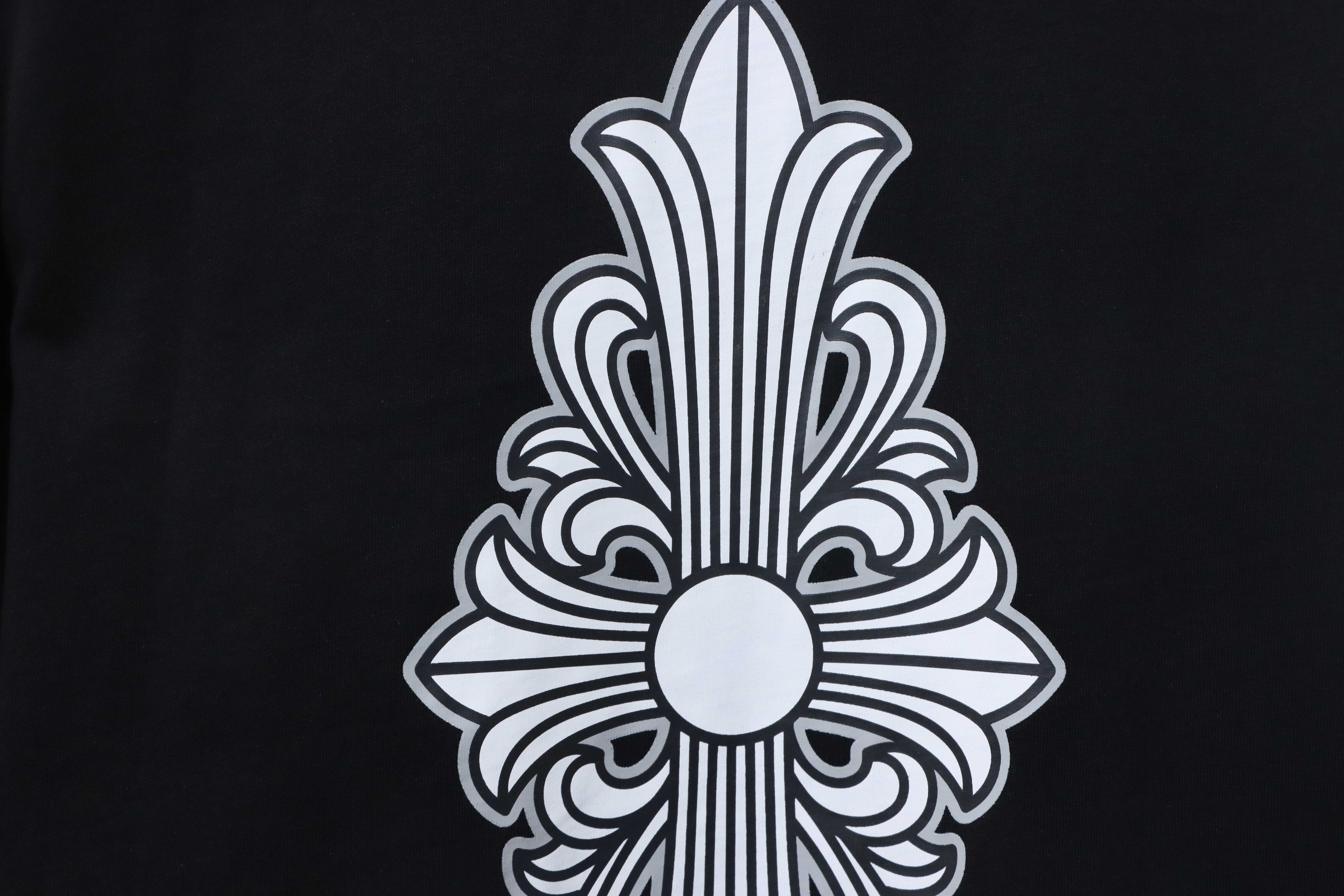 Chrome Hearts Fleur Cross Long Sleeve T-Shirt Black