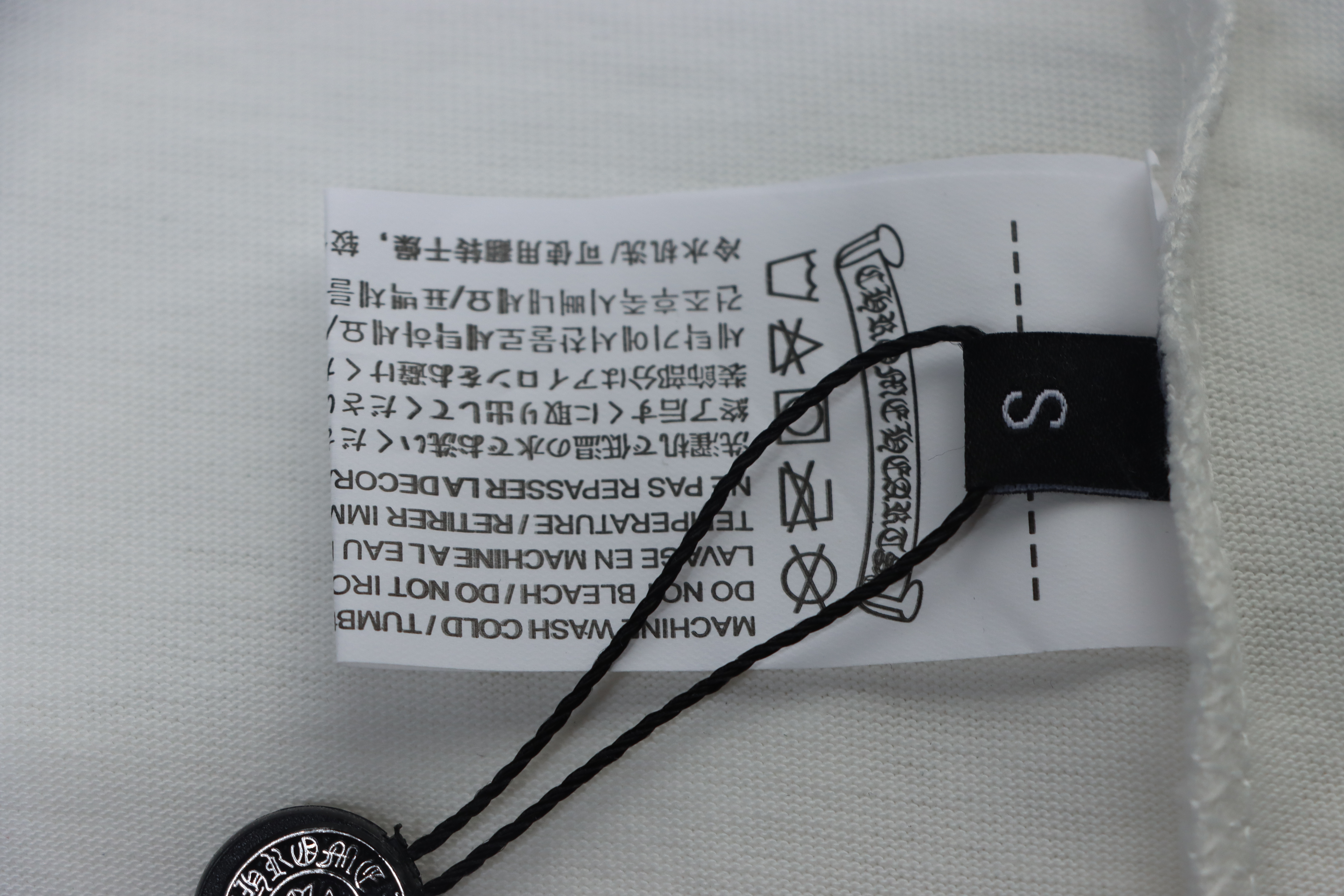 Chrome Hearts Fleur Cross Long Sleeve T-Shirt White