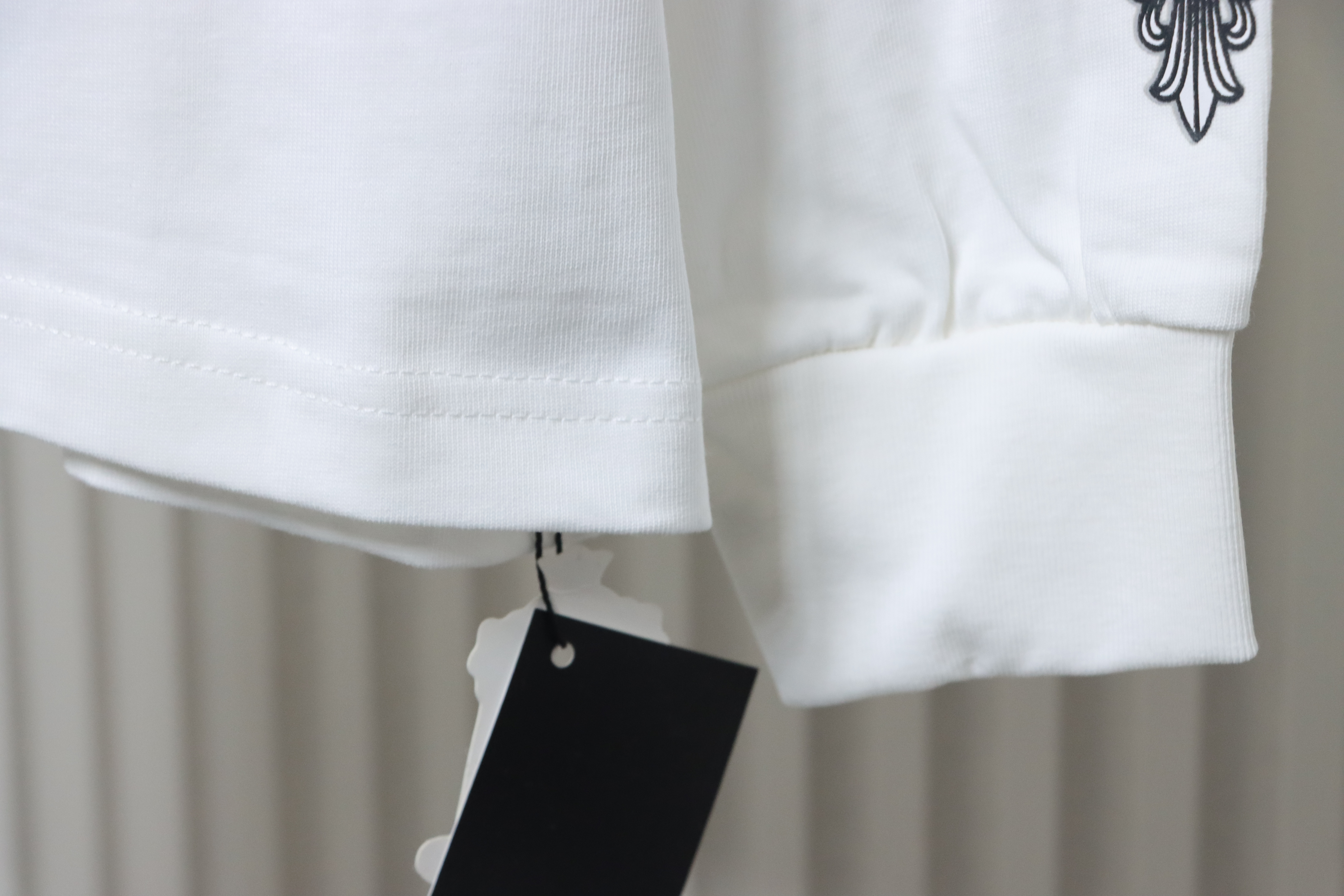 Chrome Hearts Fleur Cross Long Sleeve T-Shirt White