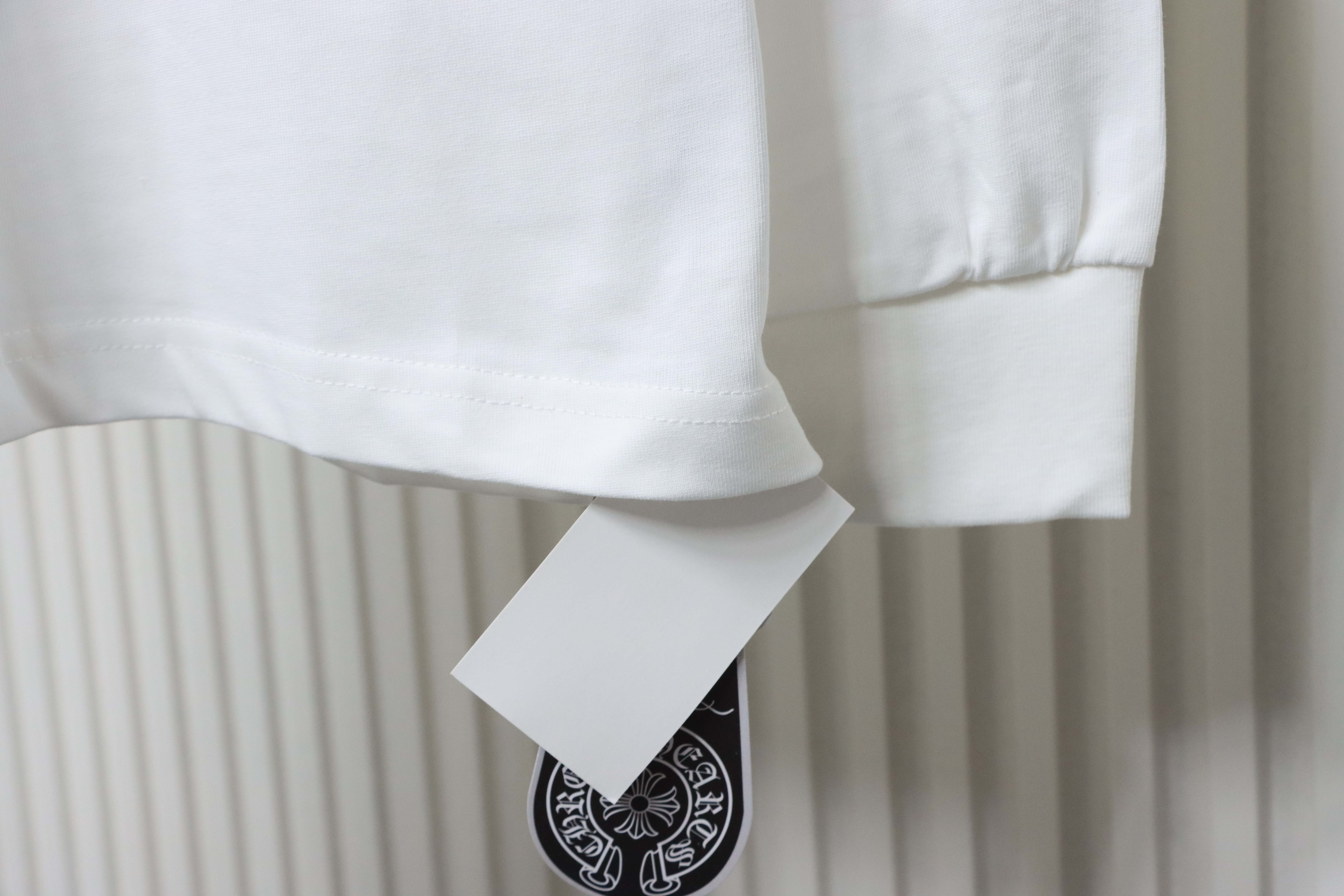 Chrome Hearts Lemon Green Horseshoe Floral Long Sleeve T-Shirt White