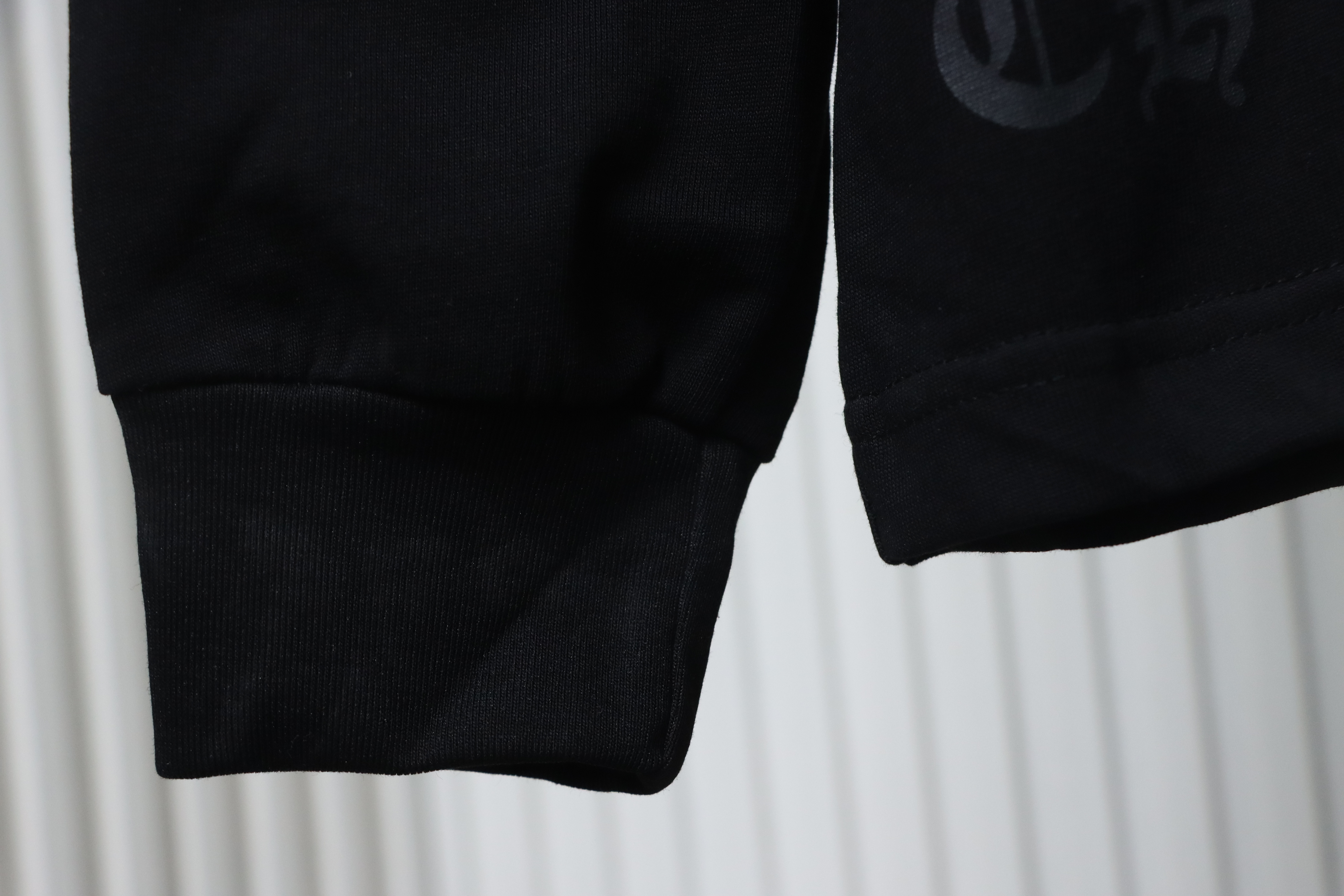 Chrome Hearts Yellow Neck Logo Long Sleeve T-Shirt Black