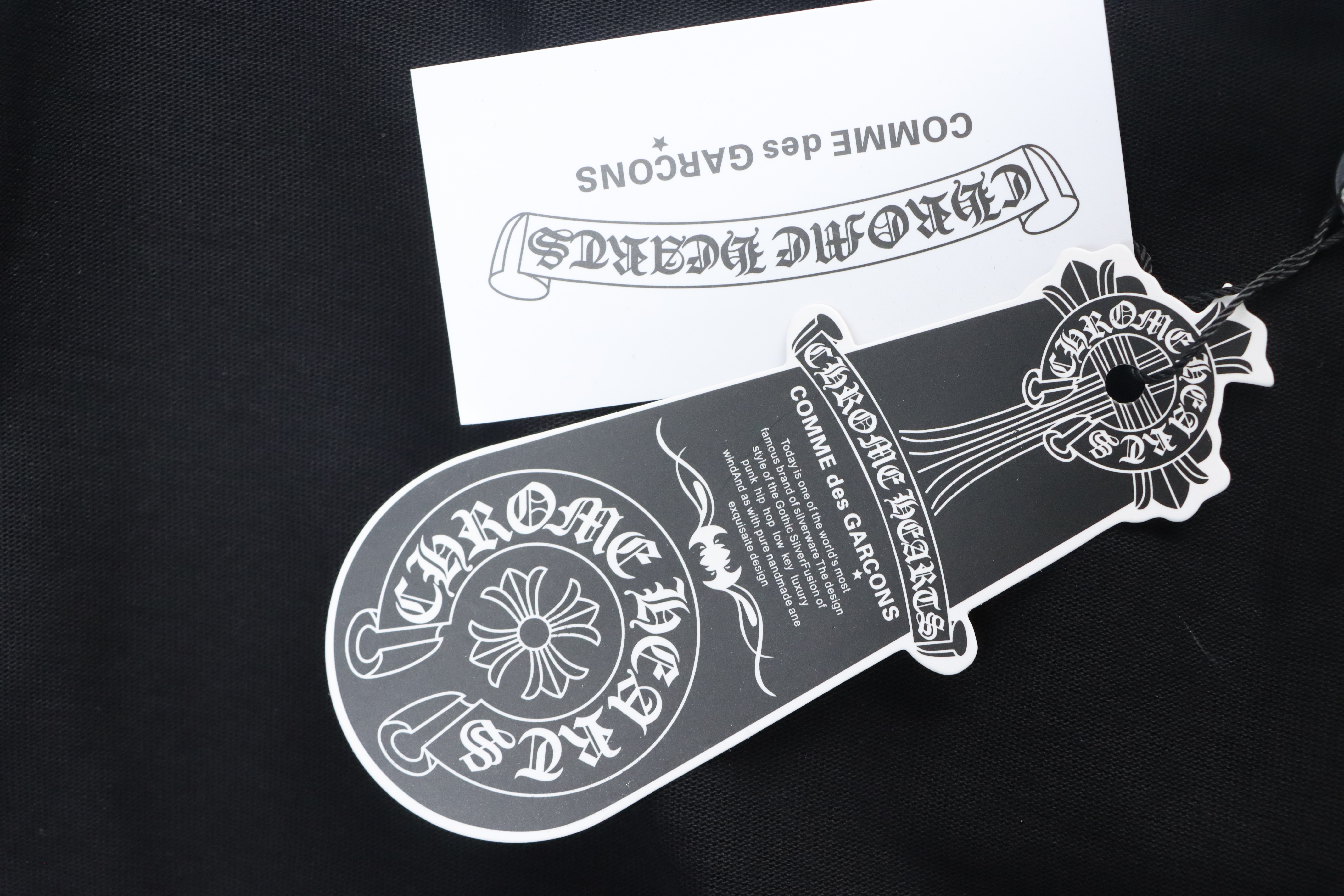 Chrome Hearts Yellow Neck Logo Long Sleeve T-Shirt Black