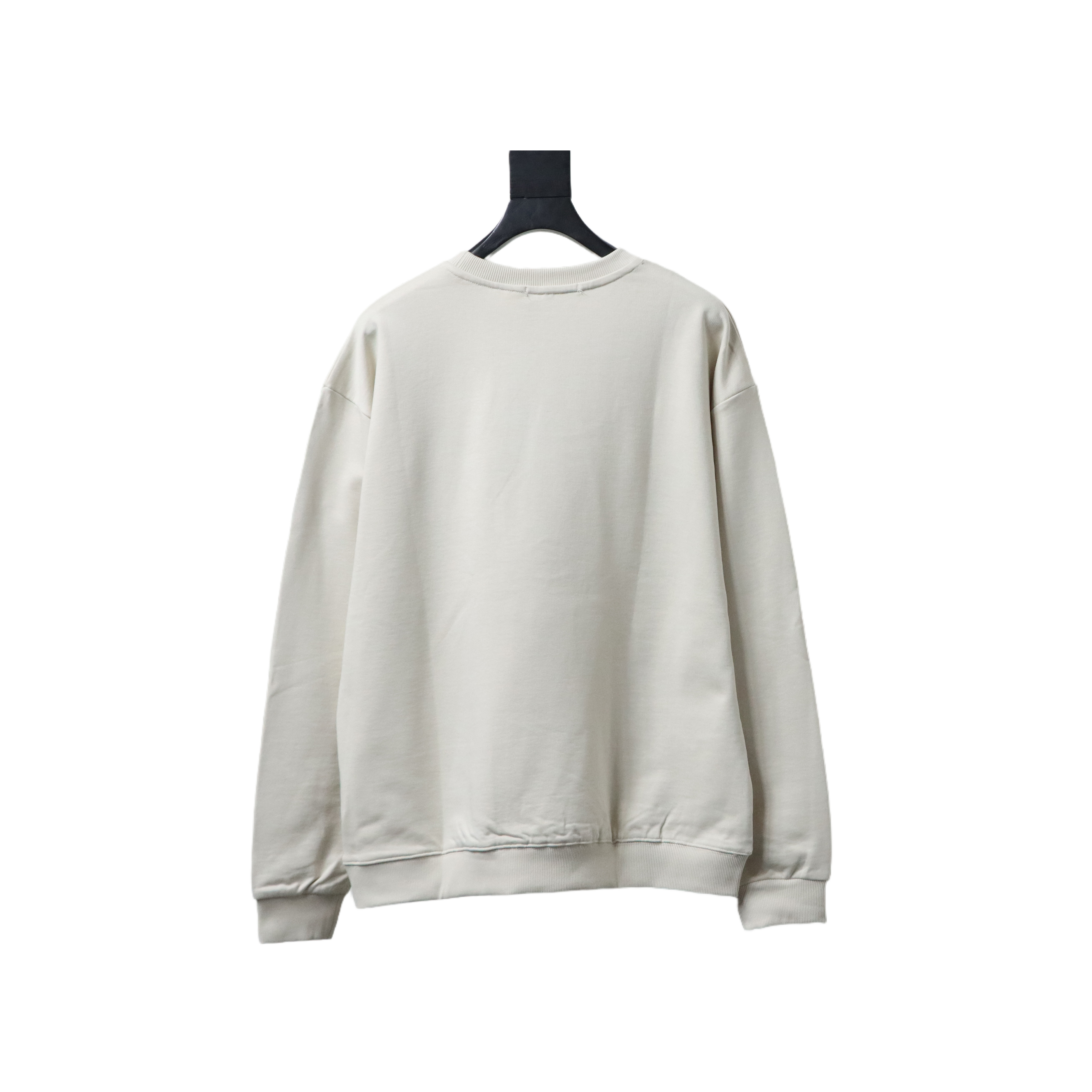 Louis Vuitton White Cotton Sweatshirt With Leather Patch On The Pocket