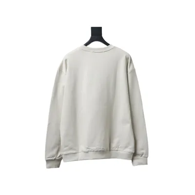 Louis Vuitton White Cotton Sweatshirt With Leather Patch On The Pocket 02