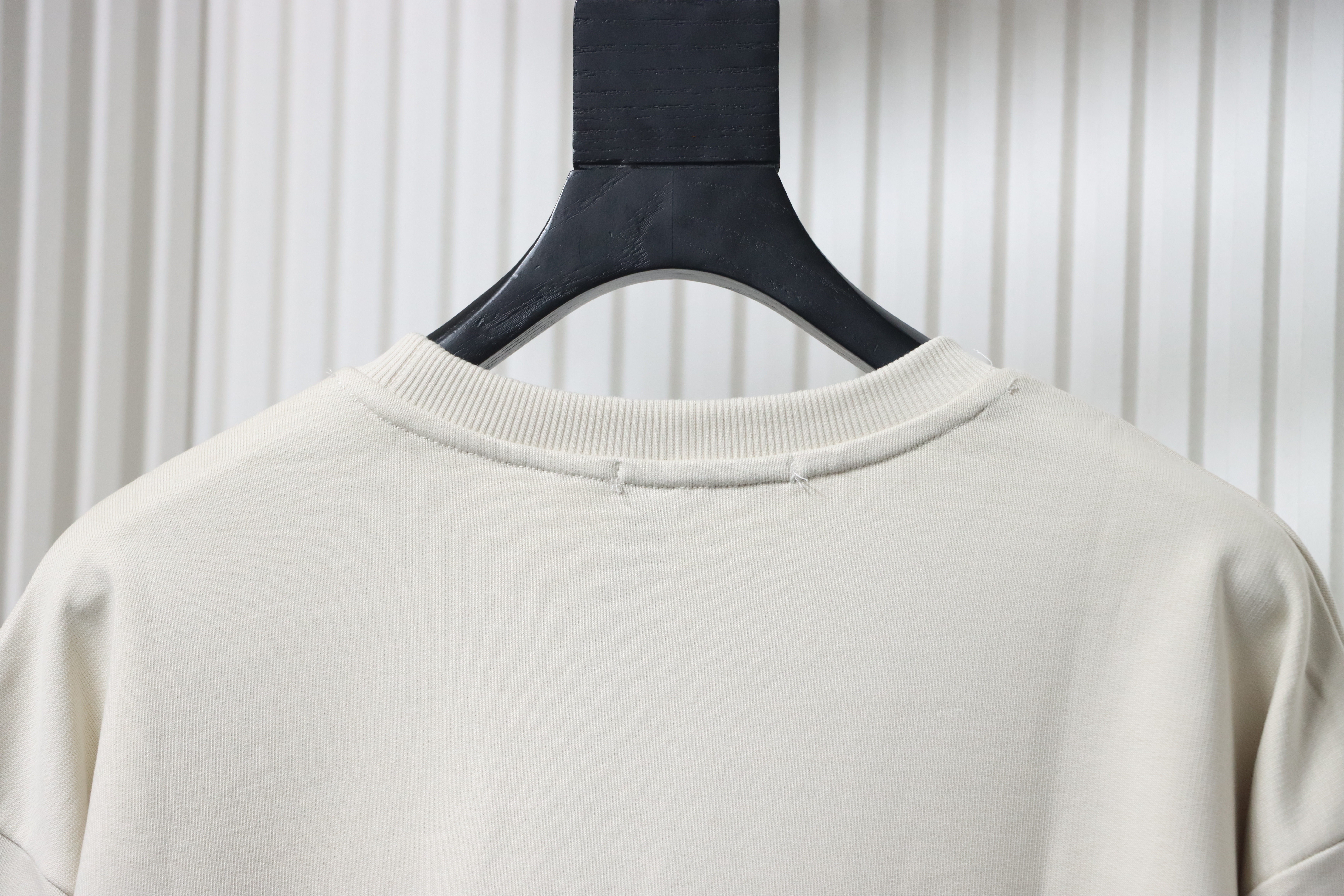 Louis Vuitton White Cotton Sweatshirt With Leather Patch On The Pocket