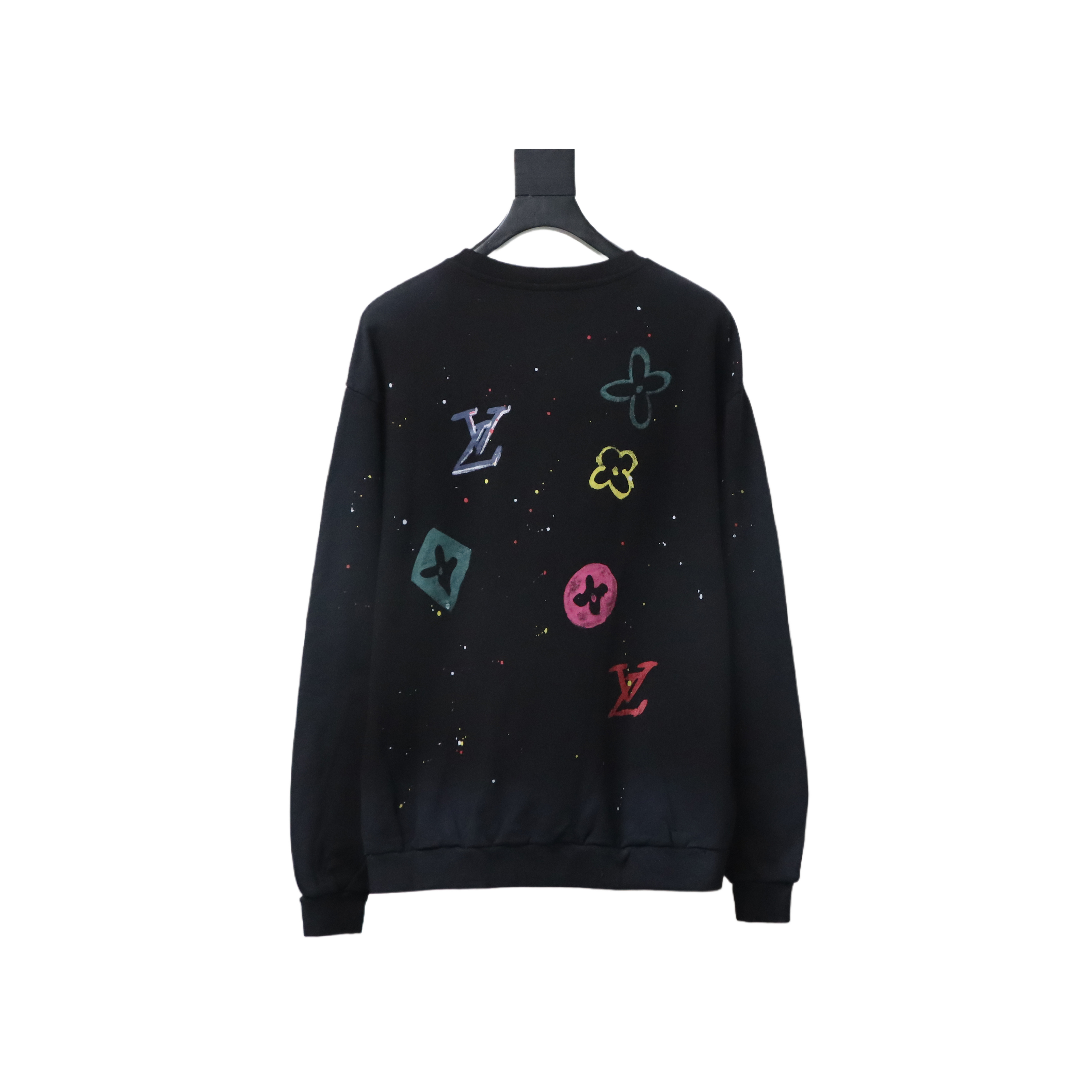 Louis Vuitton Graffiti Crew Neck Sweatshirt Black