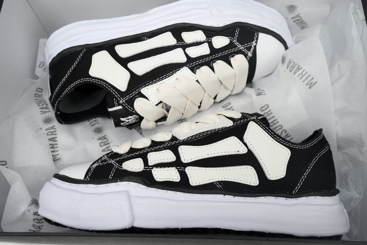 Mihara Yasuhiro x Amiri MMY Bones Skel-Top Low Black AMFOSR1076-001