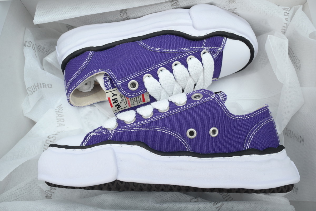 Mihara Yasuhiro Hank OG Sole Canvas Low Purple A01FW702 NO.724